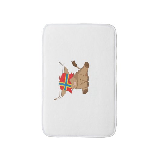 Isle of Orkney Fahne Geschenk schottischen Hochlan Badematte (Vorderseite Vertikal)