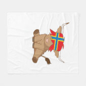Isle of Orkney Fahne Geschenk schottischen Hochlan Fleecedecke (Vorderseite (Horizontal))