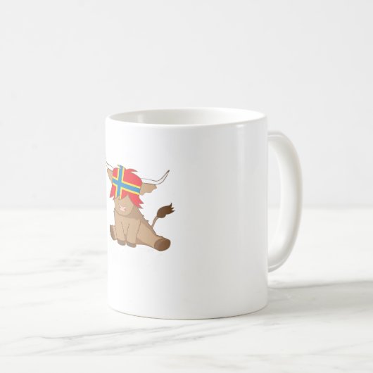 Isle of Orkney Fahne Geschenk schottischen Hochlan Kaffeetasse (VorderseiteRechts)