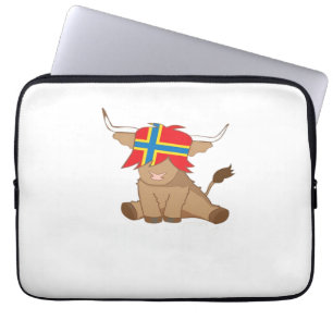 Isle of Orkney Fahne Geschenk schottischen Hochlan Laptopschutzhülle