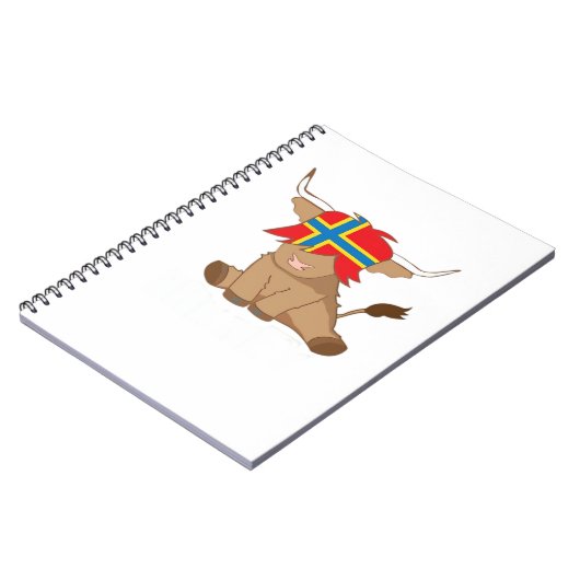 Isle of Orkney Fahne Geschenk schottischen Hochlan Notizblock (Linke Seite)