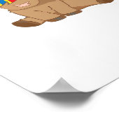 Isle of Orkney Fahne Geschenk schottischen Hochlan Poster (Ecke)