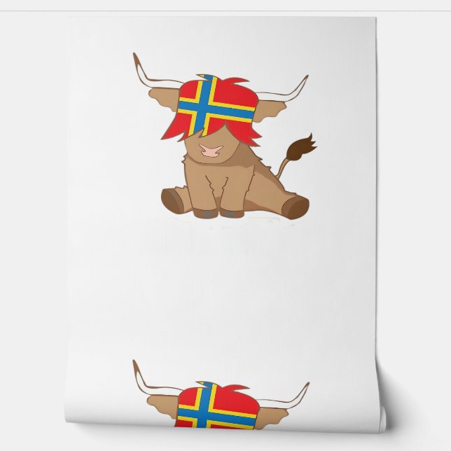 Isle of Orkney Fahne Geschenk schottischen Hochlan Tapete (Abrollen)