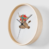 Isle of Orkney Fahne Geschenk schottischen Hochlan Uhr (Winkel)