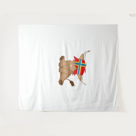 Isle of Orkney Fahne Geschenk schottischen Hochlan Wandteppich (Vorderseite (Horizontal))