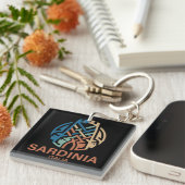 Isle of Sardinia Italy Schlüsselanhänger (Vorderseite rechts)