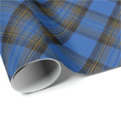 Isle of Skye Blue Tartan Kariertes Muster Geschenkpapier (Rolleneckpunkt)