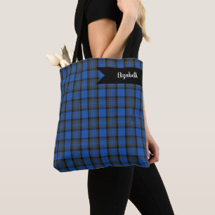 Isle of Skye Blue Tartan Kariertes Muster Tasche