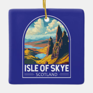 Isle of Skye Scotland Reiseart Vintag Keramikornament