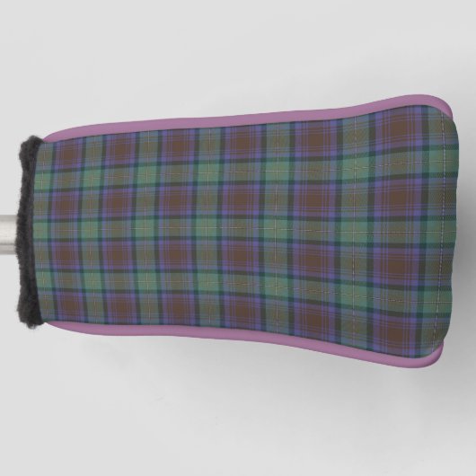 Isle of Skye Tartan Kariertes grünes Muster Golf Headcover (Vorderseite)