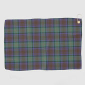Isle of Skye Tartan Kariertes grünes Muster Golfhandtuch (Horizontal)