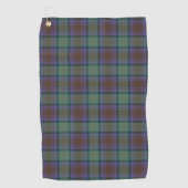 Isle of Skye Tartan Kariertes grünes Muster Golfhandtuch (Vorderseite)