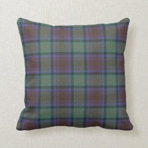 Isle Of Skye Tartan Pläd Green Black Pattern Kissen