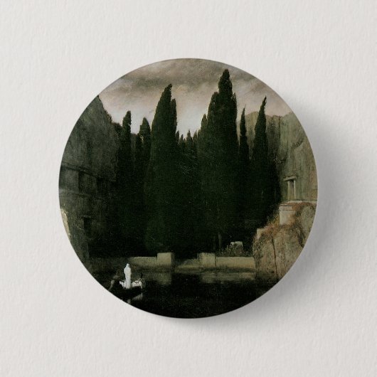 Isle of the Dead by Arnold Bocklin, Symbolismus Ar Button (Vorderseite)