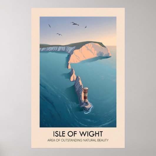 Isle of Wight AONB Reiseplakat Poster (Vorne)
