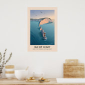 Isle of Wight AONB Reiseplakat Poster (Küche)