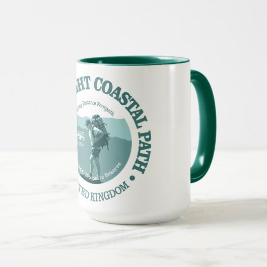 Isle of Wight Coastal Path (T) Tasse (VorderseiteRechts)