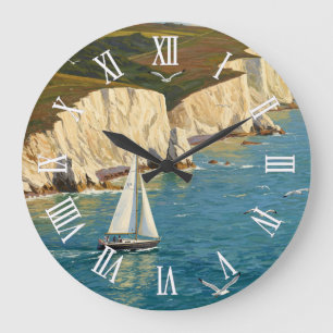 Isle of Wight England Reise Große Wanduhr