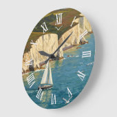 Isle of Wight England Travel Große Wanduhr (Winkel)