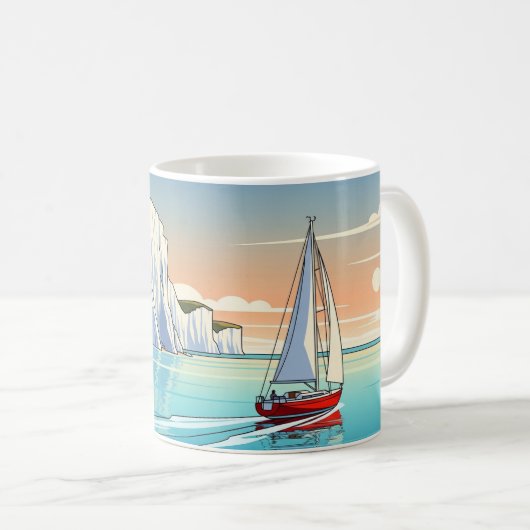 Isle of Wight England Travel Kaffeetasse (VorderseiteRechts)