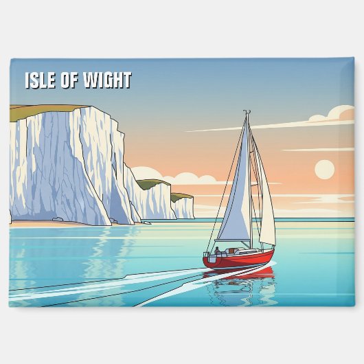 Isle of Wight England Travel Magnet (Vorderseite)