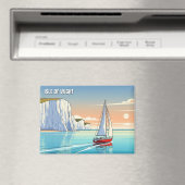 Isle of Wight England Travel Magnet (In Situ (Geschirrspüler))