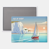 Isle of Wight England Travel Magnet (Vorderseite/Rückseite)