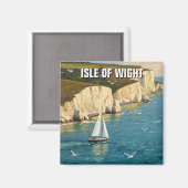 Isle of Wight England Travel Magnet (Vorderseite/Rückseite)