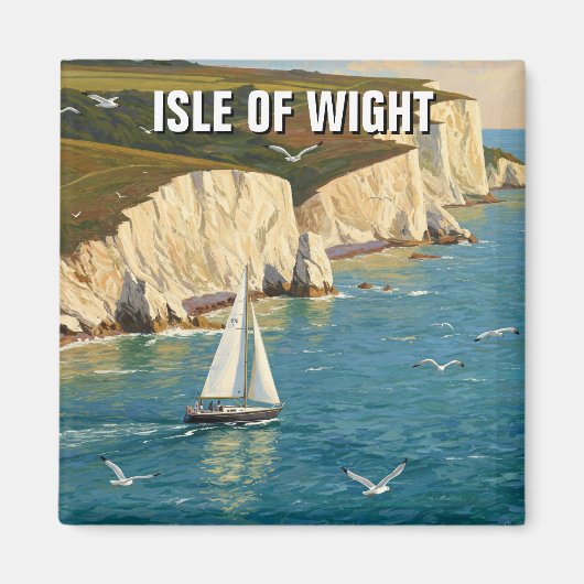 Isle of Wight England Travel Magnet (Vorne)