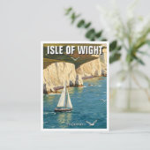 Isle of Wight England Travel Postkarte (Stehend Vorderseite)
