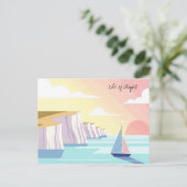 Isle of Wight England Travel Postkarte (Stehend Vorderseite)