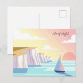 Isle of Wight England Travel Postkarte (Vorne/Hinten)