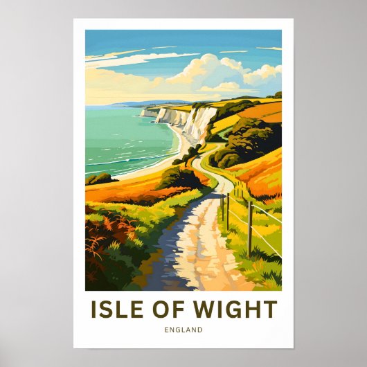 Isle of Wight England Travel Print Poster (Vorne)