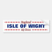 ISLE OF WIGHT - Meine Zuhause - EnglandHerz Autoaufkleber (Vorne)