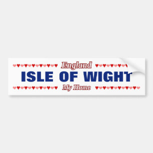 ISLE OF WIGHT - Meine Zuhause - EnglandHerz Autoaufkleber