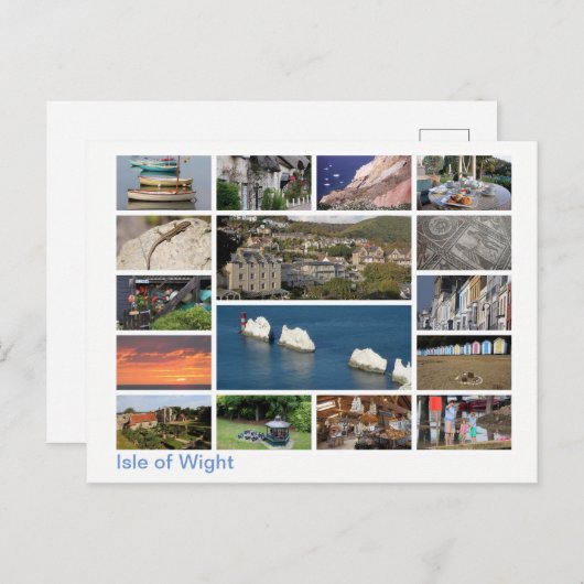 Isle of Wight Multi-Image 2 Postkarte (Vorne/Hinten)