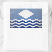 Isle of Wight Rechteckiger Aufkleber (Tasche)