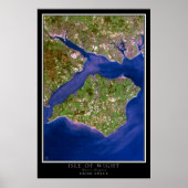 Isle of Wight Satellite Poster Map (Vorne)