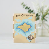 Isle of Wight Treasure Reiseplakat Postkarte (Stehend Vorderseite)