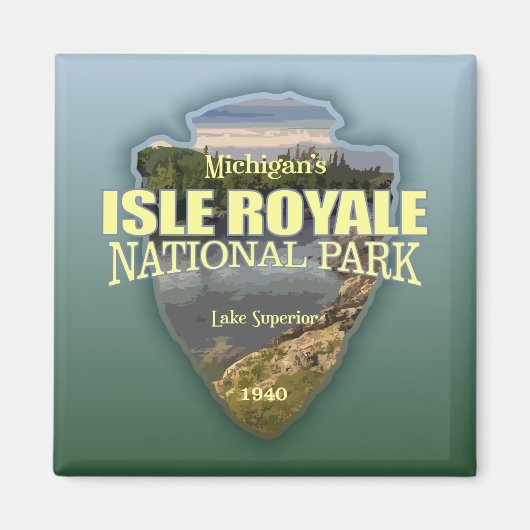 Isle Royale (Arrowhad) Magnet (Vorne)