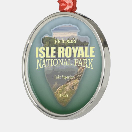 Isle Royale (Arrowhead) Ornament Aus Metall (Links)