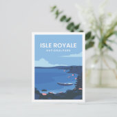 Isle Royale Famous Travel Place Postkarte (Stehend Vorderseite)