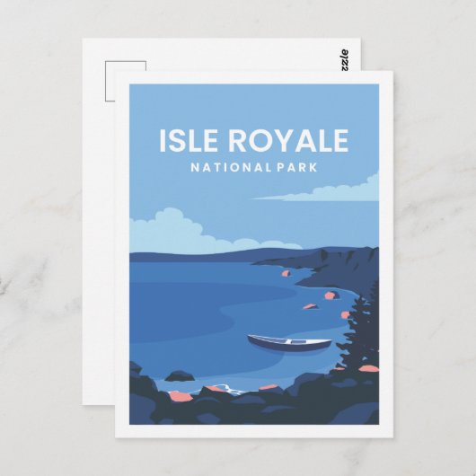 Isle Royale Famous Travel Place Postkarte (Vorne/Hinten)