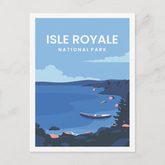 Isle Royale Famous Travel Place Postkarte (Vorderseite)