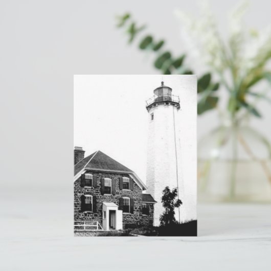 Isle Royale Lighthouse Postkarte (Stehend Vorderseite)