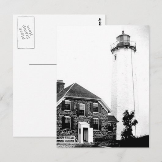 Isle Royale Lighthouse Postkarte (Vorne/Hinten)