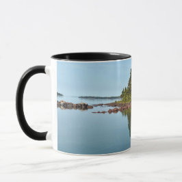 Isle Royale Malone Bay Steg und glatter Lake Tasse