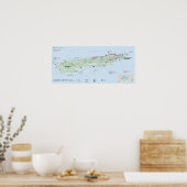 Isle Royale (Michigan) Kartenplakat Poster (Küche)