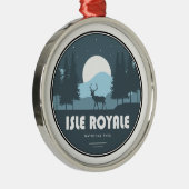 Isle Royale National Park Deer Ornament Aus Metall (Rechts)