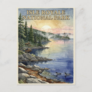 Isle Royale National Park Lake Superior Postkarte